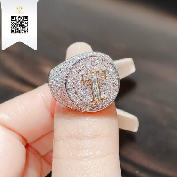 Nhẫn Chữ Kim Cương N81126 Dương Trần Daimond