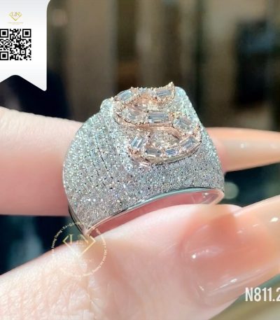 Nhẫn Chữ Kim Cương N81127 Dương Trần Daimond