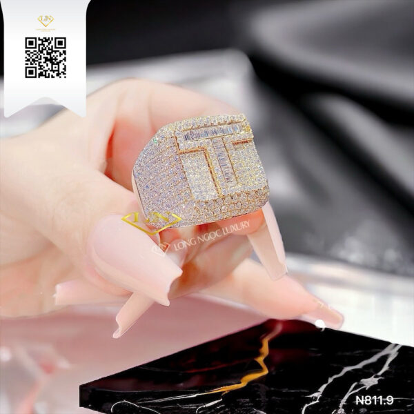 Nhẫn Chữ Kim Cương N8119 Dương Trần Daimond