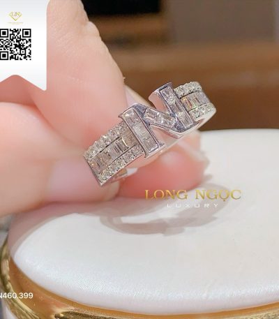 Nhẫn Chữ N Kim Cương N460399 Kim Cương Giá Tốt