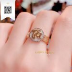 Nhẫn Chữ Tài Kim Cương N141517 Trần Dương Daimond Long Ngọc Luxury