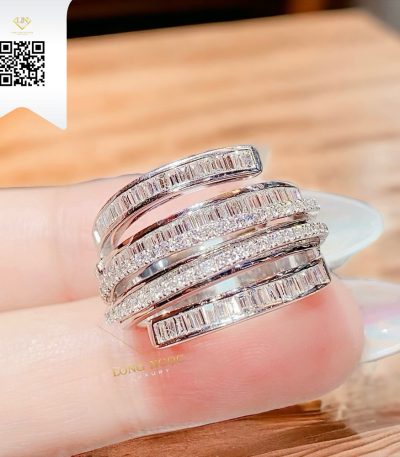 Nhẫn Kết Kim Cương N10792 Kim Cương Giá Tốt