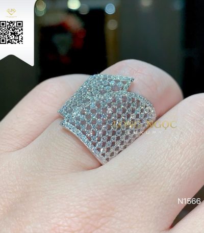 Nhẫn Kết Kim Cương N1566 Kim Cương Giá Tốt