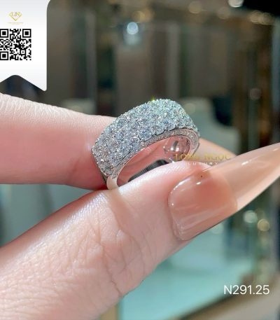 Nhẫn Kết Kim Cương N29125 Kim Cương Giá Tốt