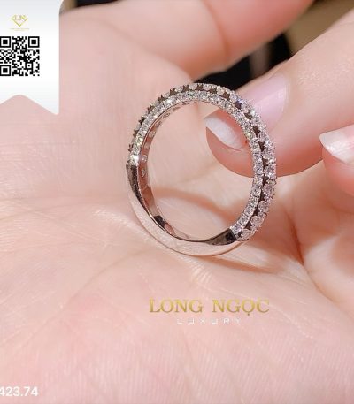 Nhẫn Kết Kim Cương N42374 Kim Cương Giá Tốt