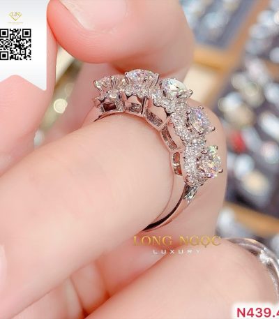 Nhẫn Kết Kim Cương N43948 Kim Cương Giá Tốt