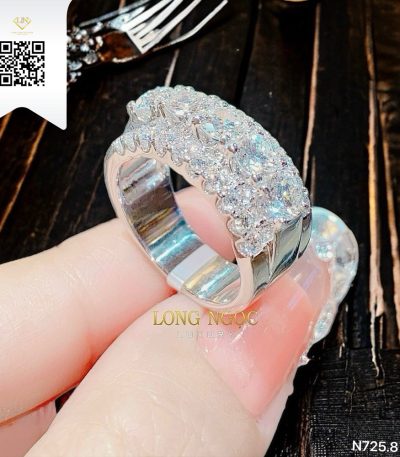 Nhẫn Kết Kim Cương N7258 Kim Cương Giá Tốt