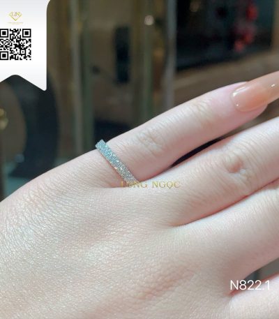 Nhẫn Kết Kim Cương N8221 Kim Cương Giá Tốt
