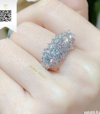Nhẫn Kết Kim Cương N8496 Kim Cương Giá Tốt