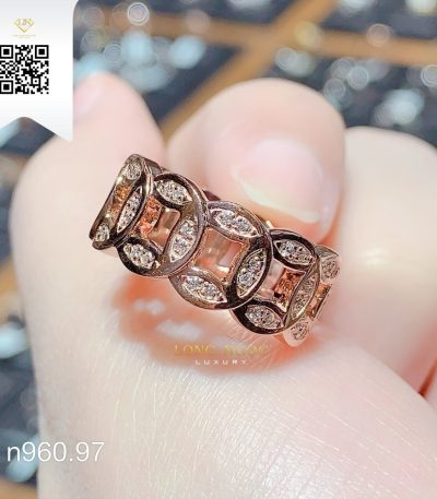 Nhẫn Kết Kim Cương N96097 Kim Cương Giá Tốt