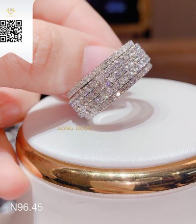 Nhẫn Kết Kim Cương N9645 Kim Cương Giá Tốt