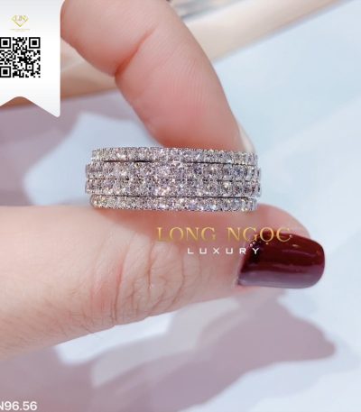 Nhẫn Kết Kim Cương N9656 Kim Cương Giá Tốt
