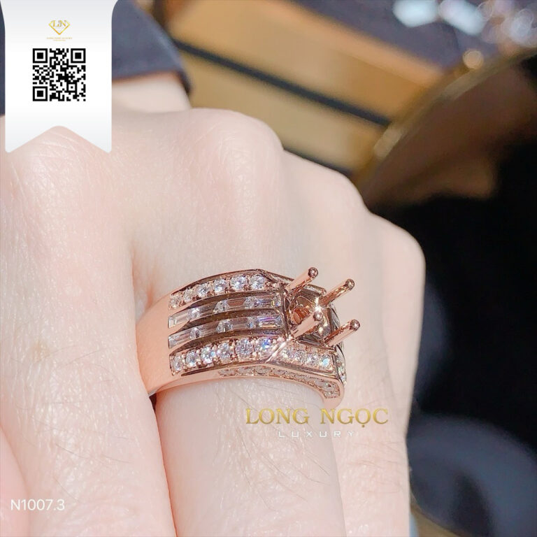Nhẫn Nam Kim Cương N10073 Kim Cương Giá Tốt