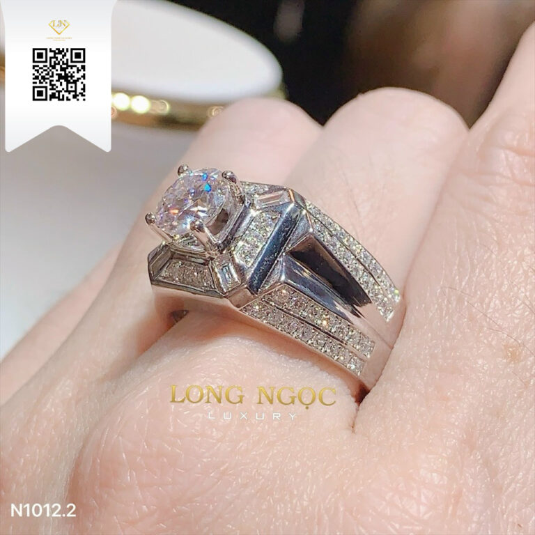 Nhẫn Nam Kim Cương N10122 Kim Cương Giá Tốt