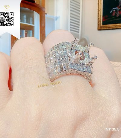Nhẫn Nam Kim Cương N11355 Kim Cương Giá Tốt