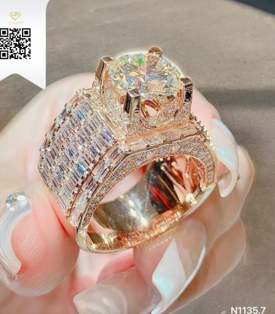 Nhẫn Nam Kim Cương N11357 Dương Trần Daimond
