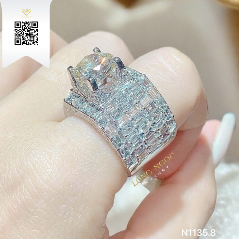 Nhẫn Nam Kim Cương N11358 Kim Cương Giá Tốt