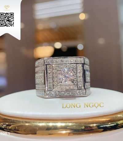 Nhẫn Nam Kim Cương N11981 Kim Cương Giá Tốt