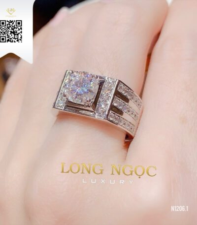 Nhẫn Nam Kim Cương N12061 Kim Cương Giá Tốt