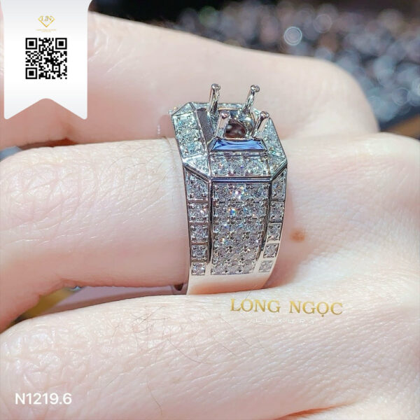 Nhẫn Nam Kim Cương N12196 Dương Trần Daimond