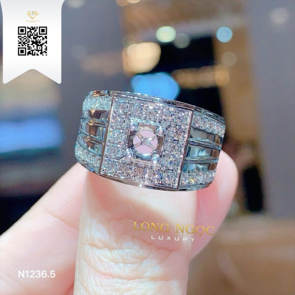 Nhẫn Nam Kim Cương N12365 Dương Trần Daimond