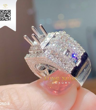 Nhẫn Nam Kim Cương N12504 Kim Cương Giá Tốt