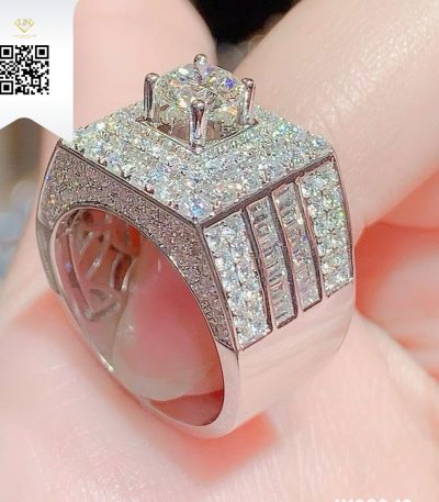 Nhẫn Nam Kim Cương N128612 Kim Cương Giá Tốt