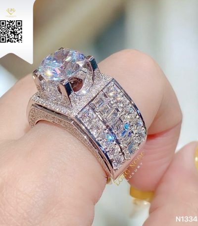 Nhẫn Nam Kim Cương N13343 Kim Cương Giá Tốt
