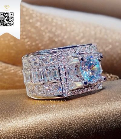 Nhẫn Nam Kim Cương N13344 Kim Cương Giá Tốt