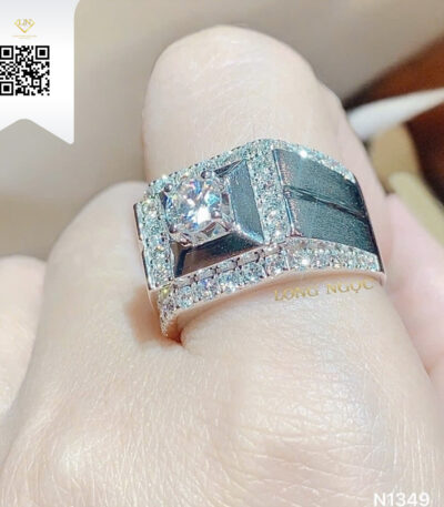 Nhẫn Nam Kim Cương N1349 Kim Cương Giá Tốt
