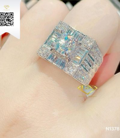Nhẫn Nam Kim Cương N1378 Dương Trần Daimond
