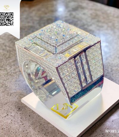 Nhẫn Nam Kim Cương N13932 Kim Cương Giá Tốt