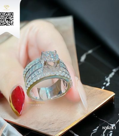 Nhẫn Nam Kim Cương N14251 Kim Cương Giá Tốt