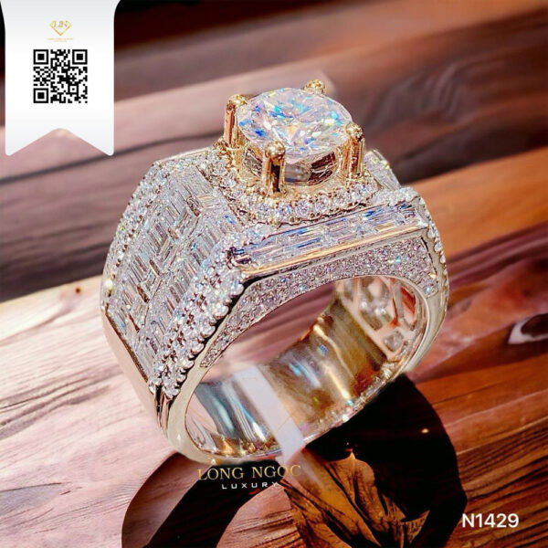 Nhẫn Nam Kim Cương N1429 Dương Trần Daimond