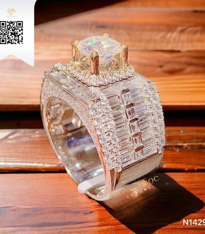 Nhẫn Nam Kim Cương N1429 Kim Cương Giá Tốt