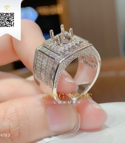 Nhẫn Nam Kim Cương N14783 Kim Cương Giá Tốt