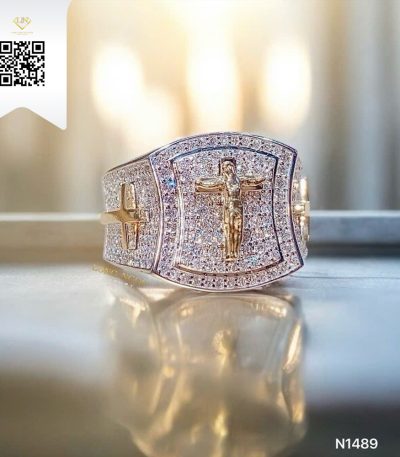 Nhẫn Nam Kim Cương N1489 Kim Cương Giá Tốt
