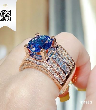 Nhẫn Nam Kim Cương N14983 Kim Cương Giá Tốt