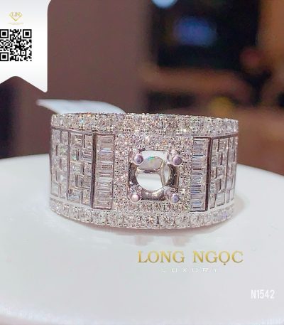 Nhẫn Nam Kim Cương N1542 Kim Cương Giá Tốt