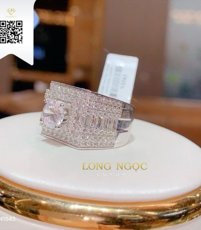Nhẫn Nam Kim Cương N1543 Kim Cương Giá Tốt