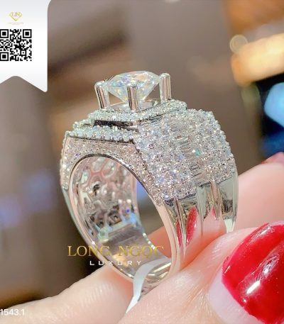 Nhẫn Nam Kim Cương N15431 Kim Cương Giá Tốt