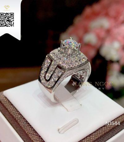 Nhẫn Nam Kim Cương N1544 Kim Cương Giá Tốt