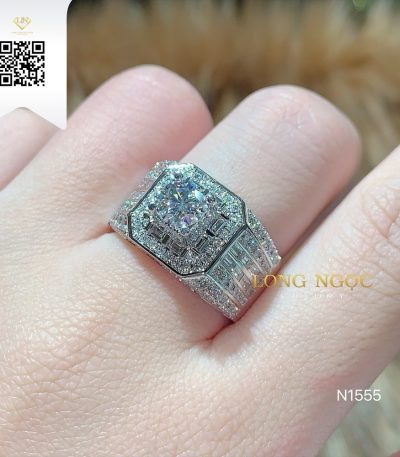 Nhẫn Nam Kim Cương N1555 Dương Trần Daimond