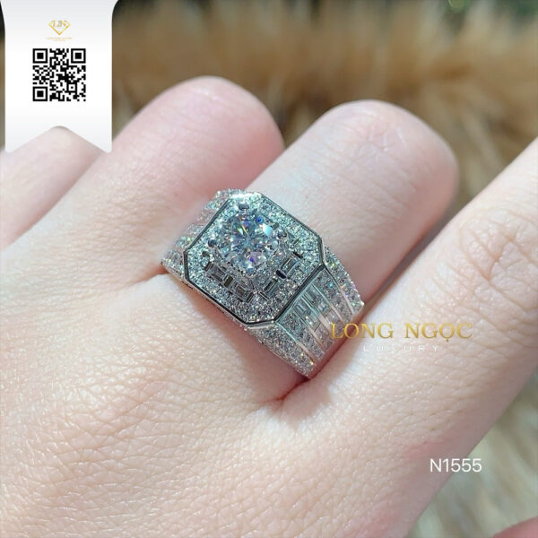 Nhẫn Nam Kim Cương N1555 Dương Trần Daimond