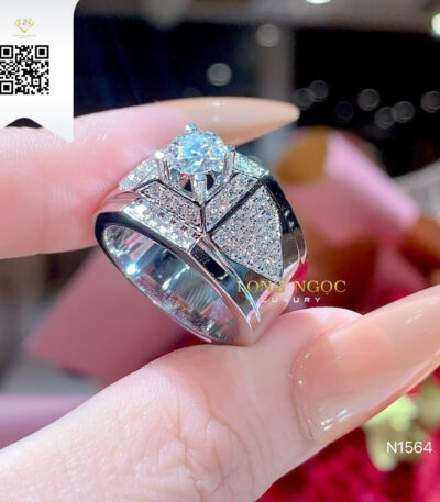 Nhẫn Nam Kim Cương N1564 Kim Cương Giá Tốt