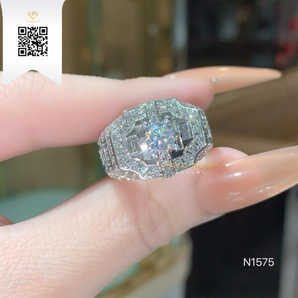 Nhẫn Nam Kim Cương N1575 Dương Trần Daimond