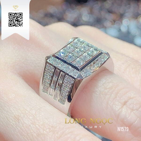 Nhẫn Nam Kim Cương N1579 Dương Trần Daimond