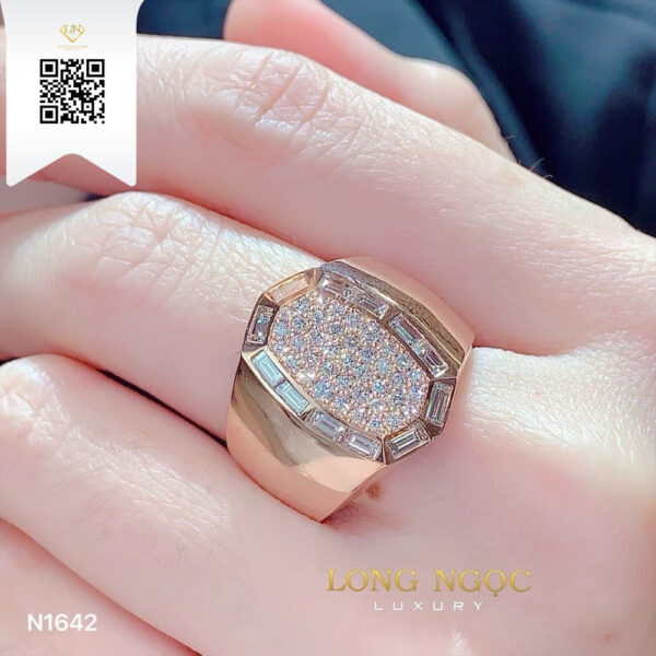 Nhẫn Nam Kim Cương N1642 Dương Trần Daimond