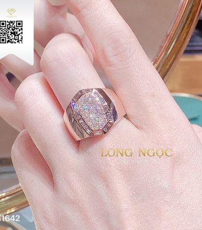 Nhẫn Nam Kim Cương N1642 Kim Cương Giá Tốt
