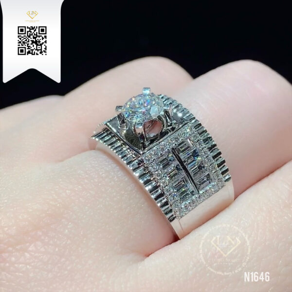 Nhẫn Nam Kim Cương N1646 Dương Trần Daimond